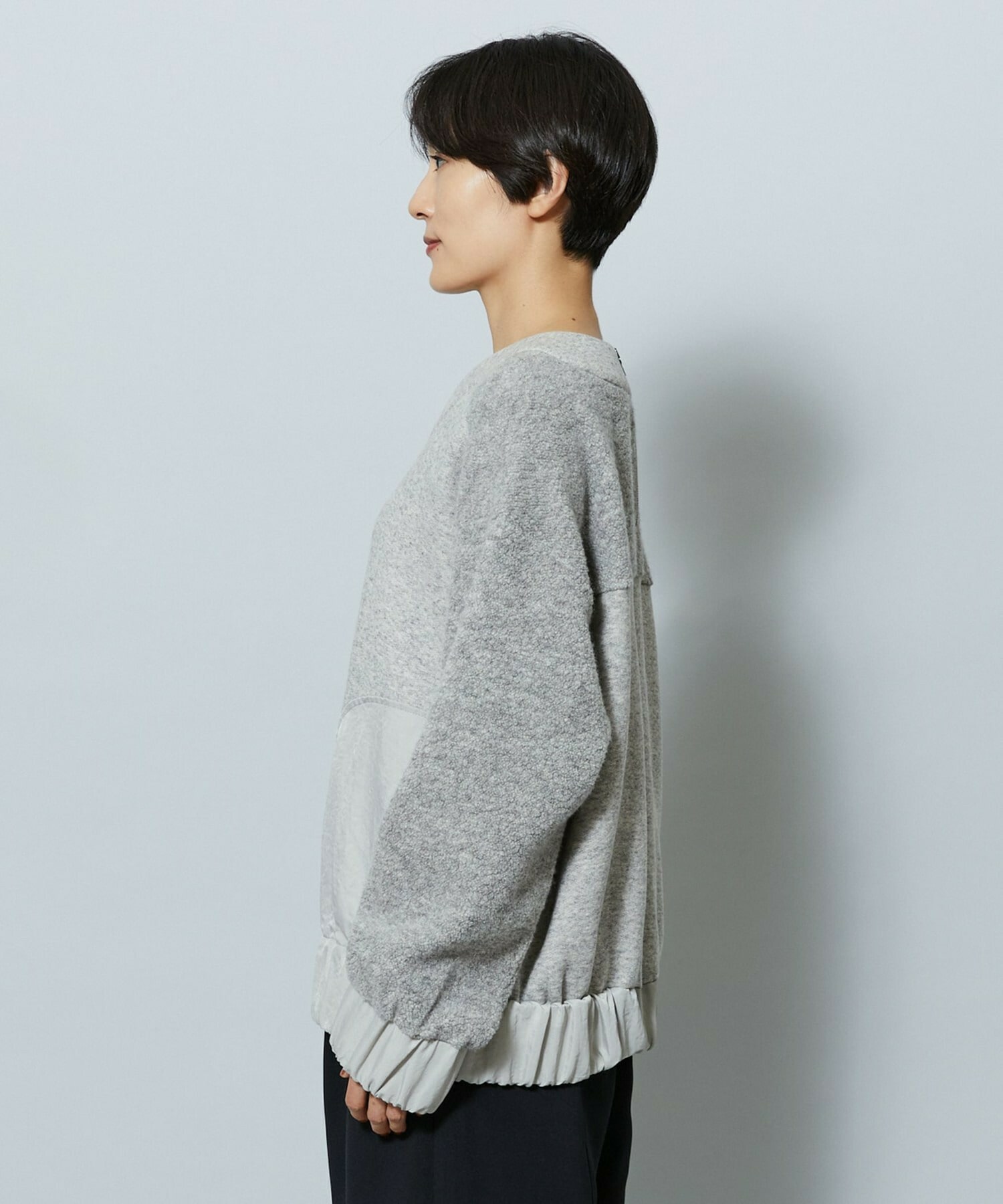 【MOGA】ソフト裏毛トップス 詳細画像 ブラック 21