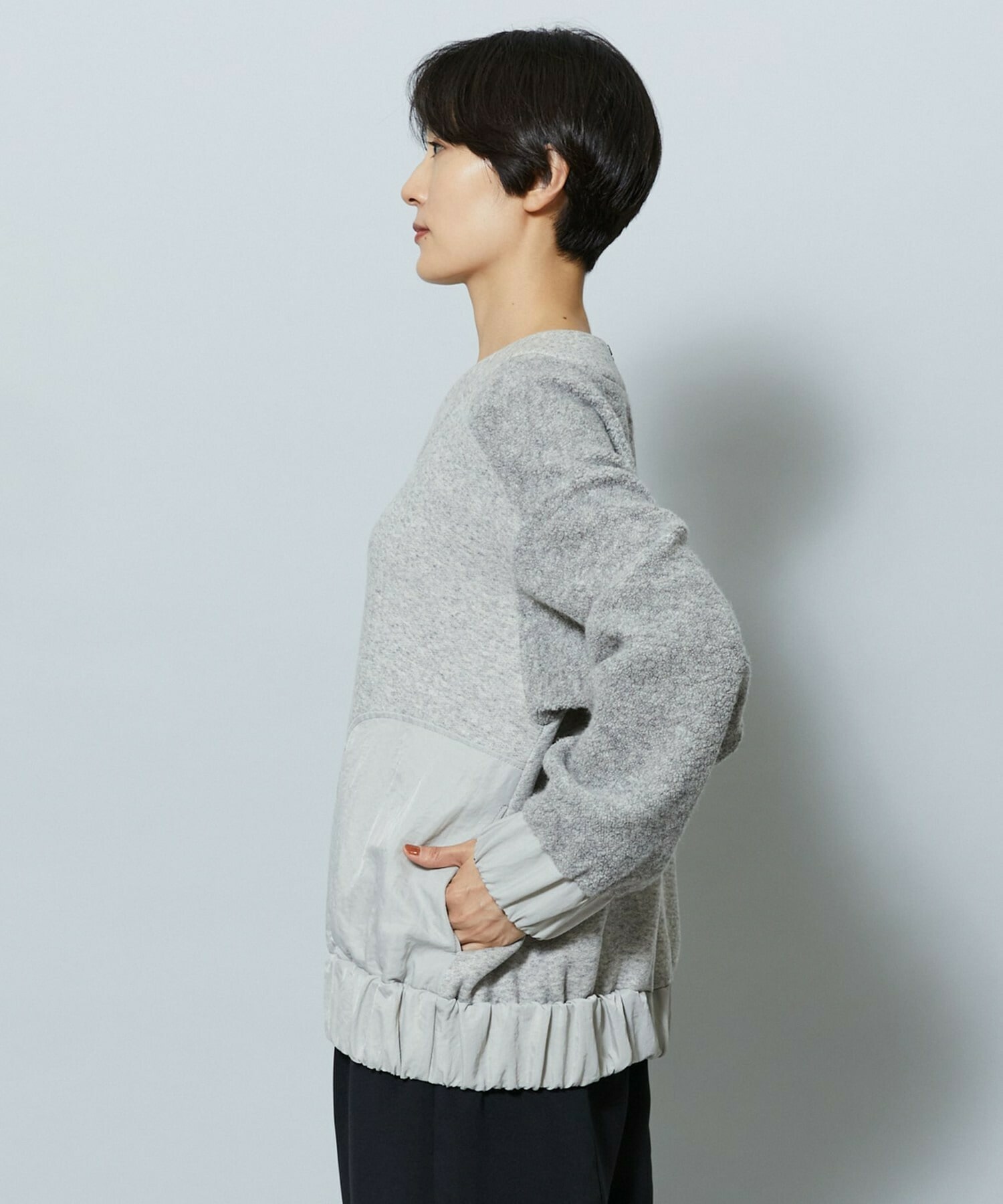 【MOGA】ソフト裏毛トップス 詳細画像 ブラック 22