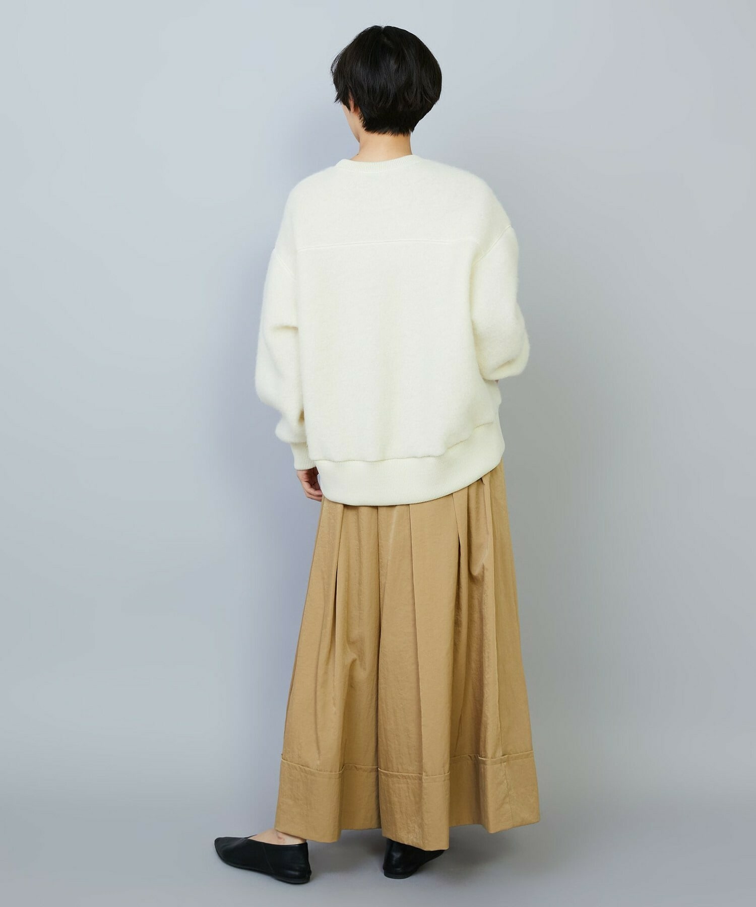 【MOGA】ウールシャギージャージートップス 詳細画像 ライトグレー 16