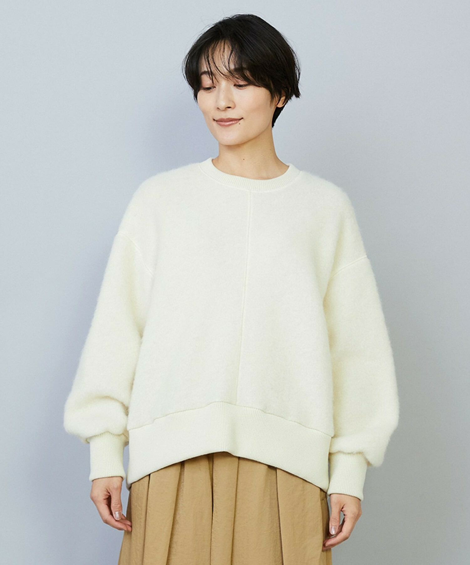 【MOGA】ウールシャギージャージートップス 詳細画像 ライトグレー 20