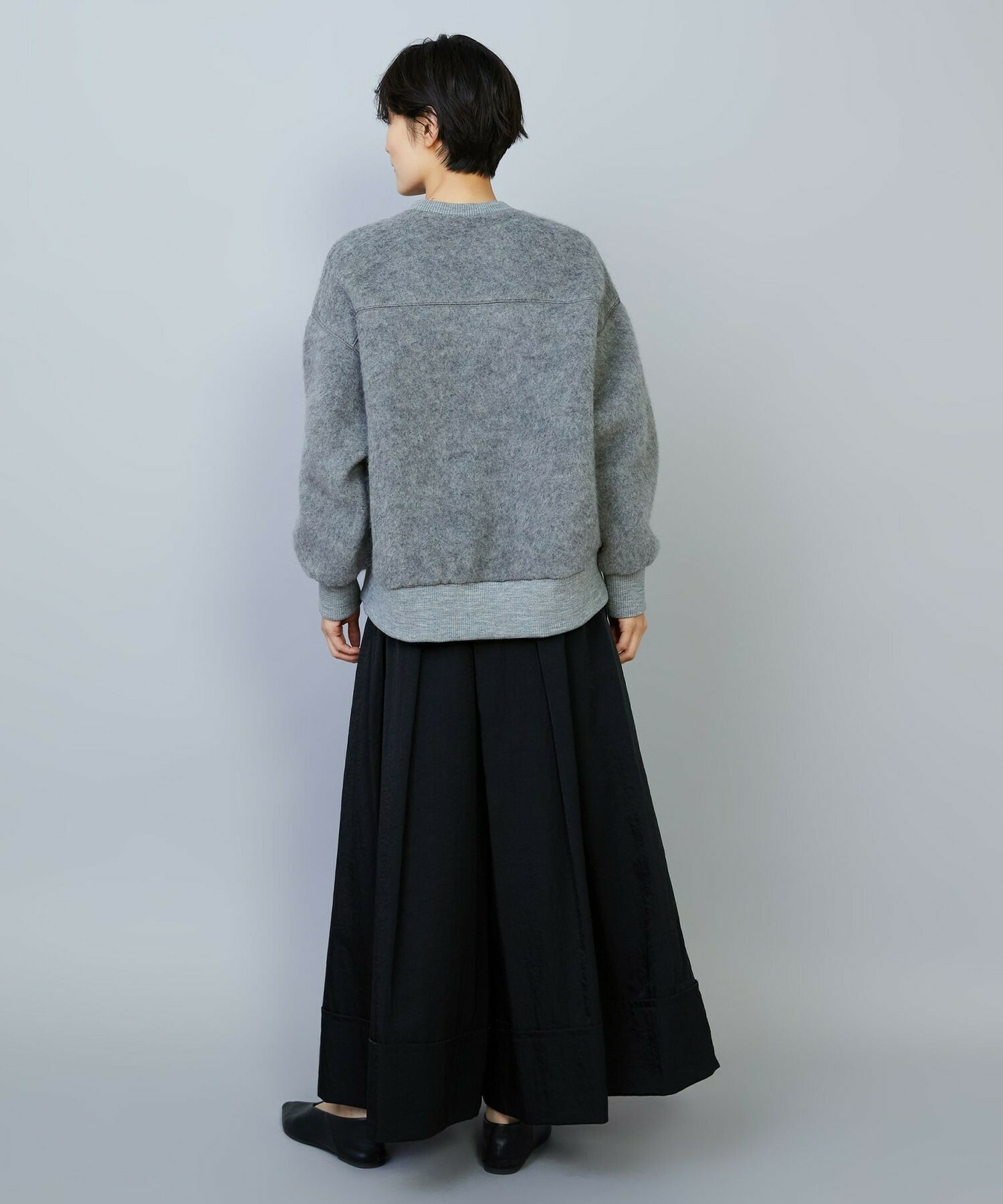 【MOGA】ウールシャギージャージートップス 詳細画像 ライトグレー 7