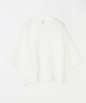 【feerique】feerique　シャーリングクロスブラウス 詳細画像 ホワイト 1