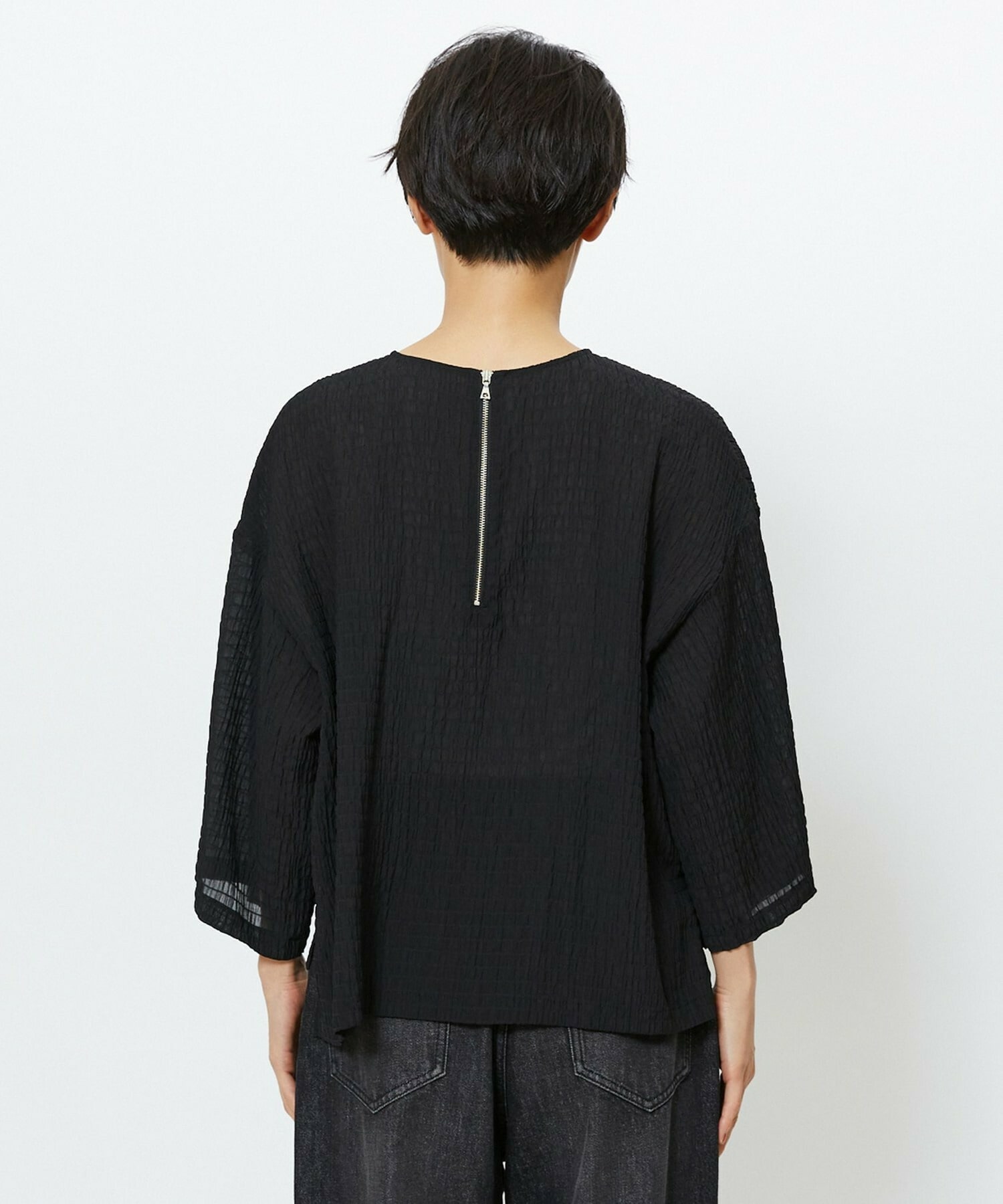 【feerique】feerique　シャーリングクロスブラウス 詳細画像 ホワイト 18