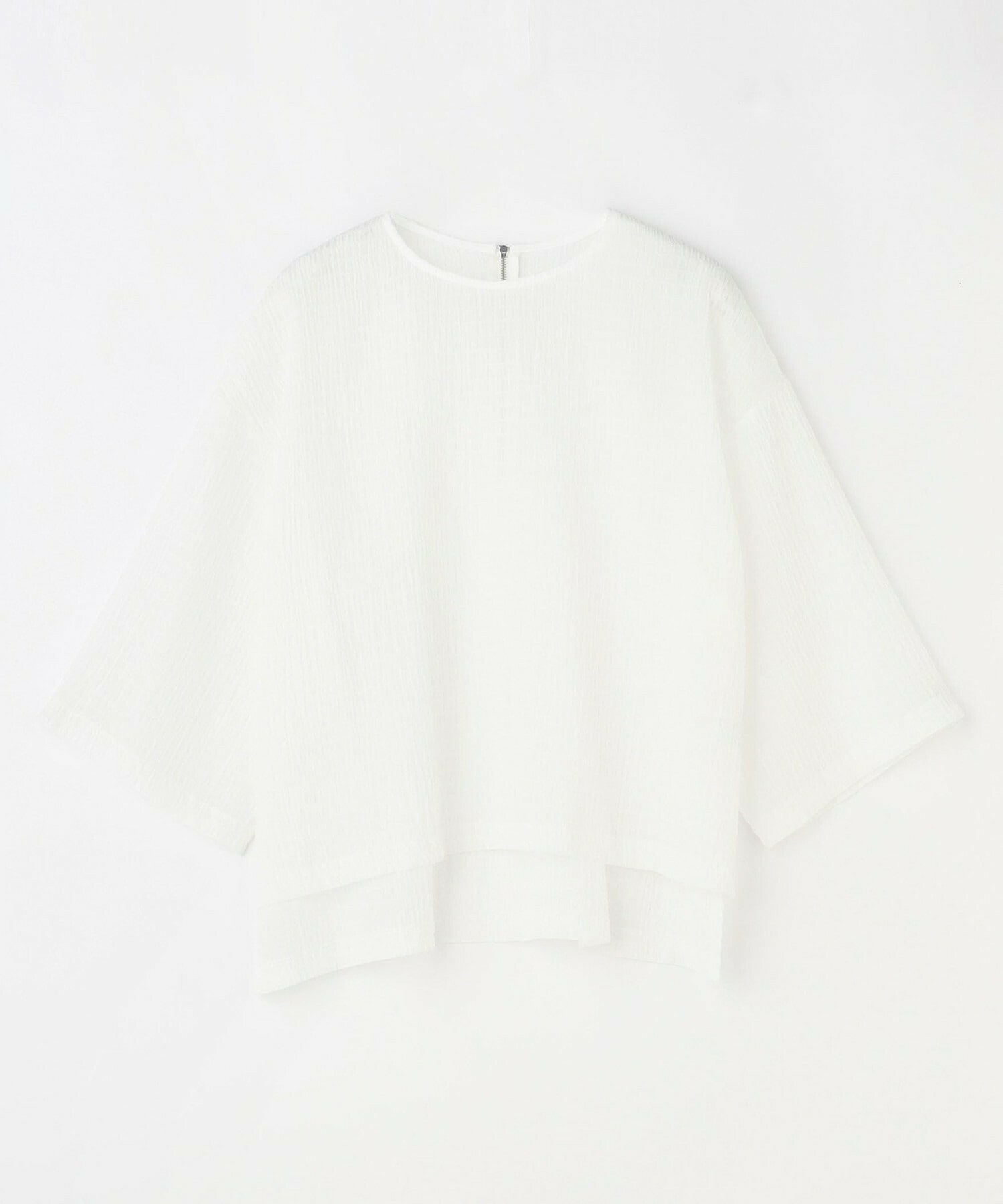 【feerique】feerique　シャーリングクロスブラウス 詳細画像 ホワイト 1