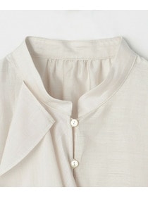 【feerique】feerique シアーカールマイヤーフリルブラウス 詳細画像 オフホワイト 1