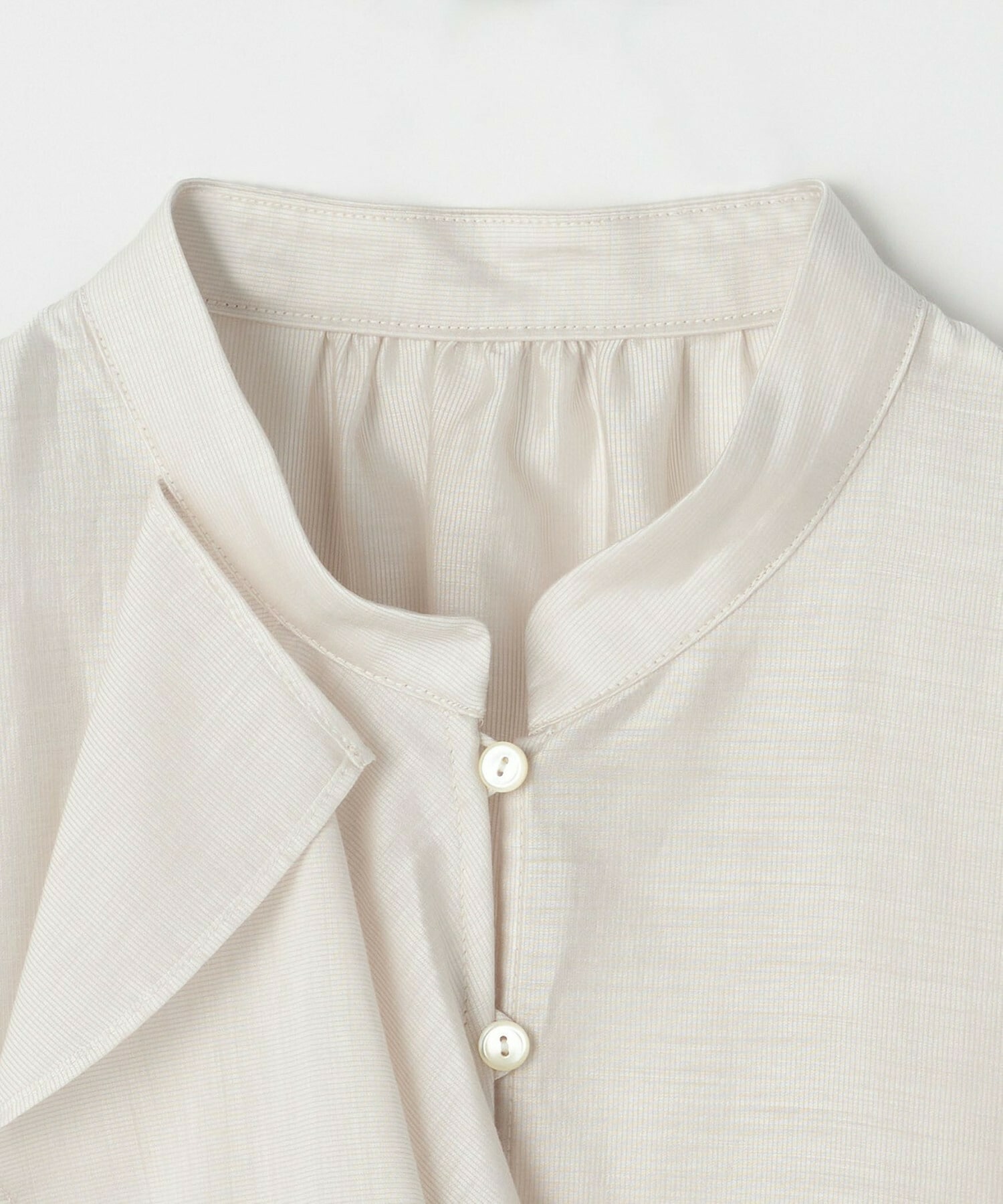 【feerique】feerique シアーカールマイヤーフリルブラウス 詳細画像 オフホワイト 1