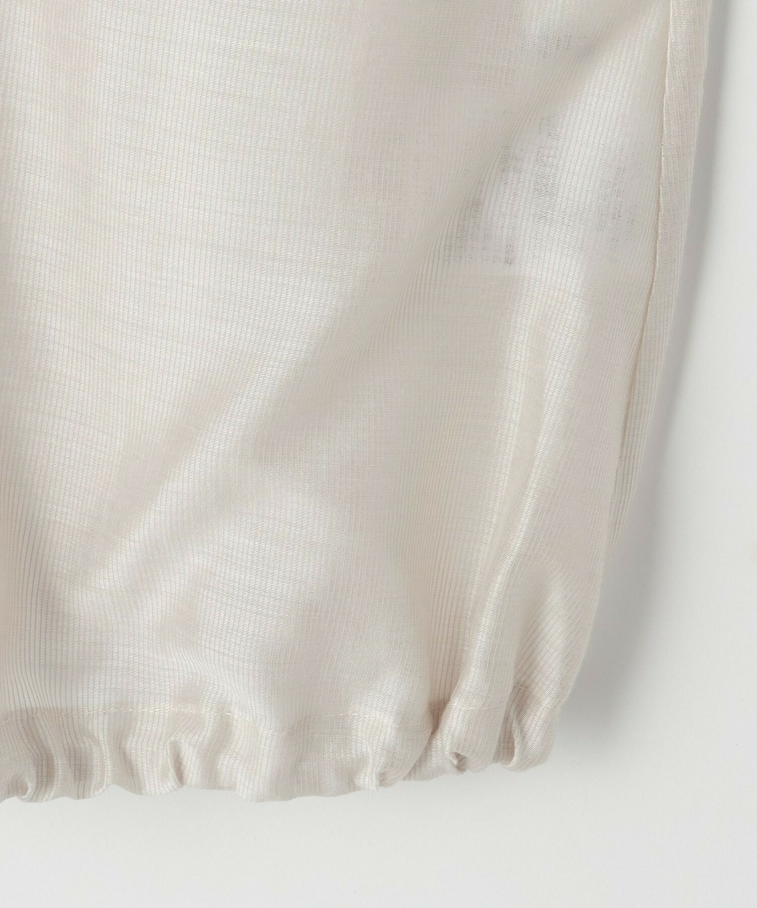 【feerique】feerique シアーカールマイヤーフリルブラウス 詳細画像 オフホワイト 3