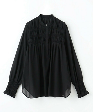 【feerique】feerique TRENOシャーリングブラウス 詳細画像 ブラック 1