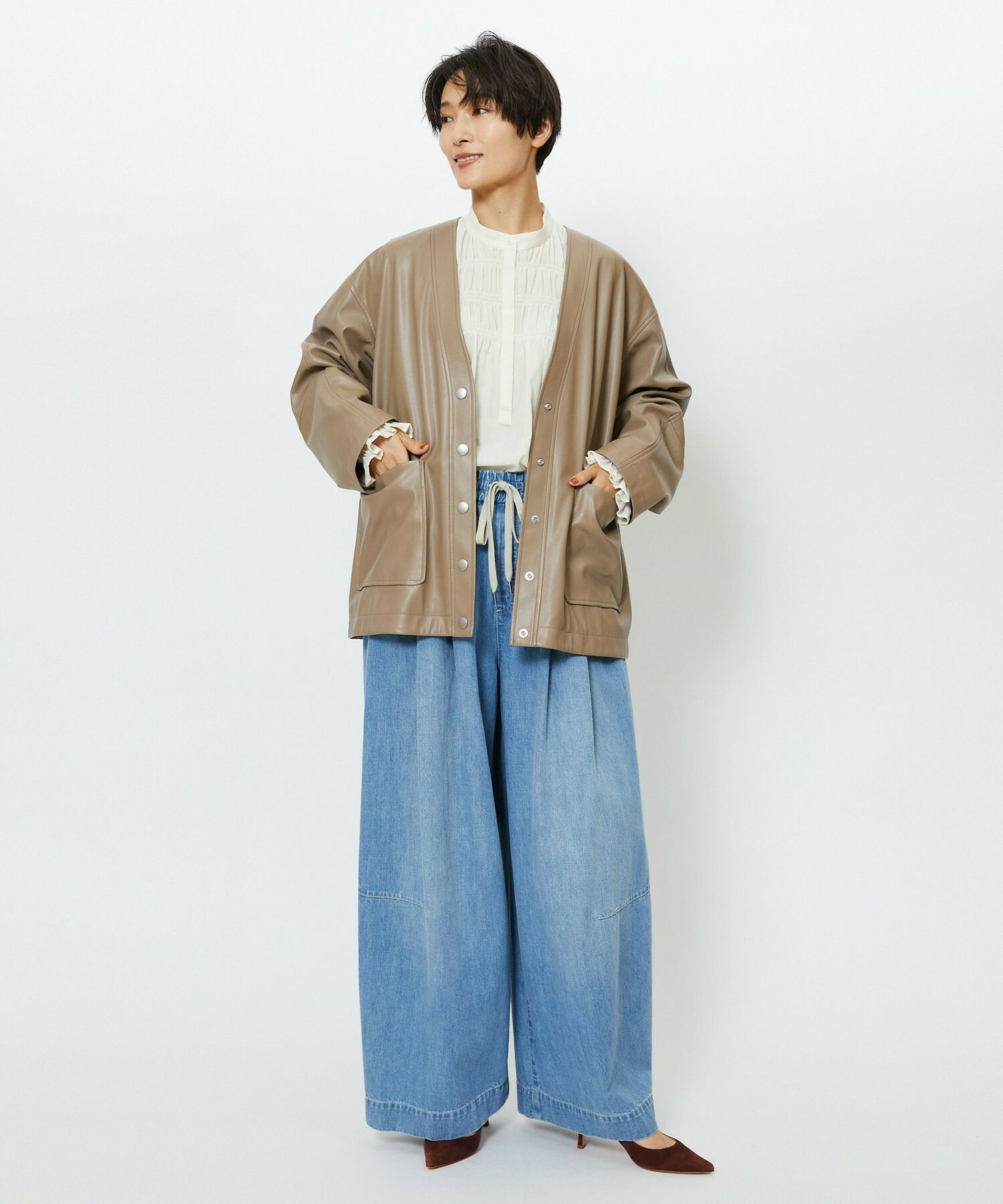 【feerique】feerique TRENOシャーリングブラウス 詳細画像 ブラック 15