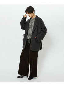 【feerique】feerique モヘアシャギーテーラードコート 詳細画像 チャコールグレー 14