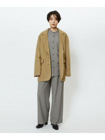 【feerique】feerique モヘアシャギーテーラードコート 詳細画像 チャコールグレー 2