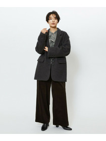 【feerique】feerique モヘアシャギーテーラードコート 詳細画像 チャコールグレー 21