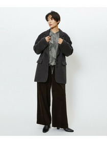 【feerique】feerique モヘアシャギーテーラードコート 詳細画像 チャコールグレー 22