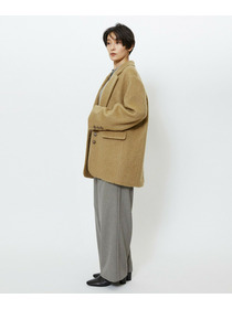 【feerique】feerique モヘアシャギーテーラードコート 詳細画像 チャコールグレー 6