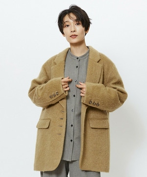 【feerique】feerique モヘアシャギーテーラードコート 詳細画像 キャメル 1
