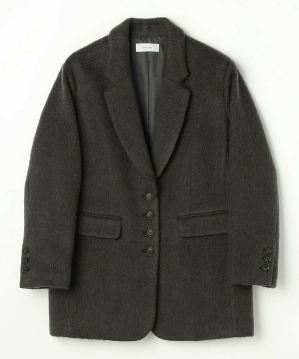 feerique モヘアシャギーテーラードコート 詳細画像 チャコールグレー 2