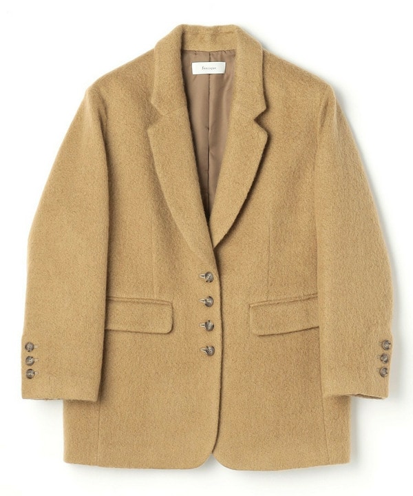 feerique モヘアシャギーテーラードコート 詳細画像 キャメル 2