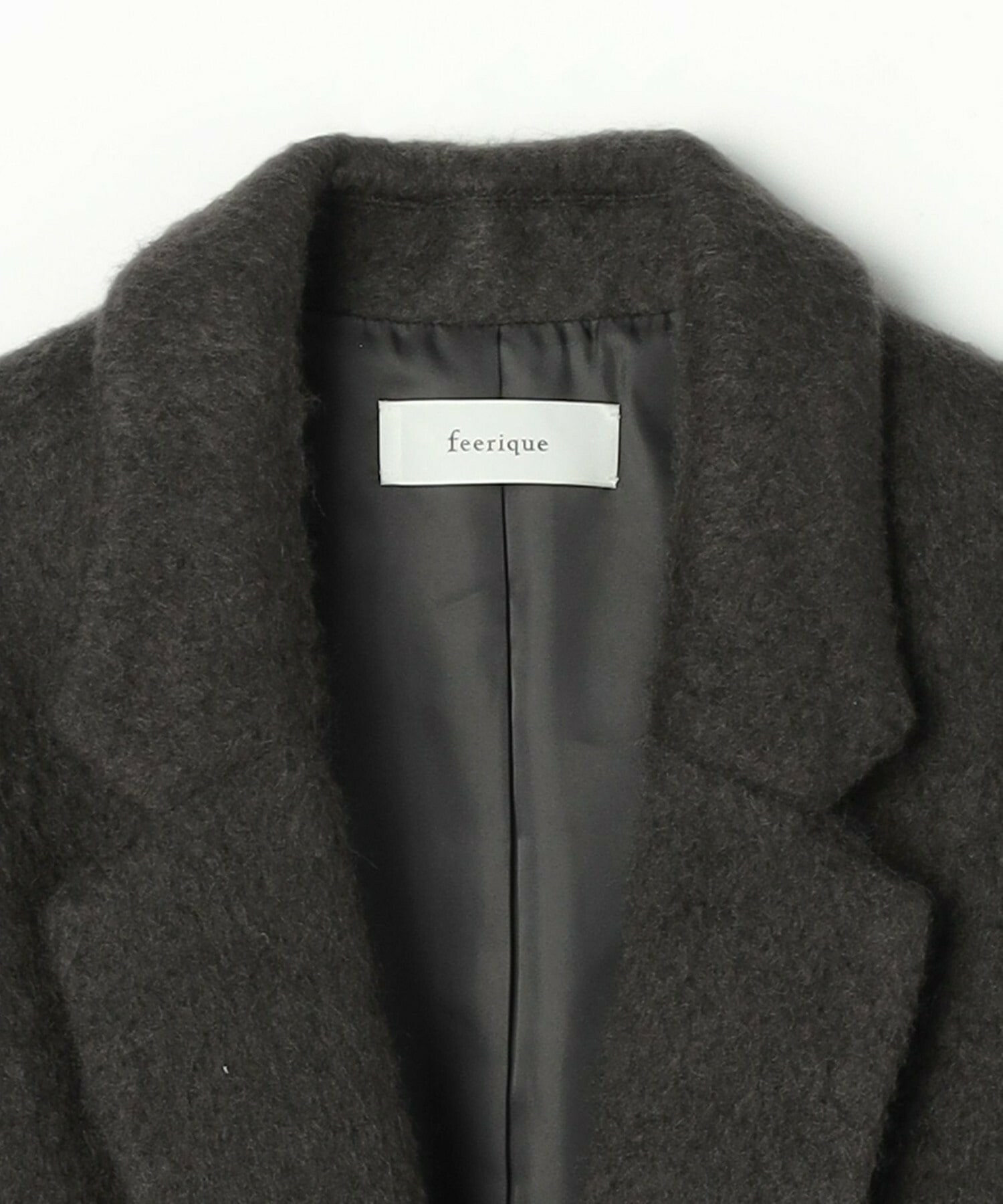 【feerique】feerique モヘアシャギーテーラードコート 詳細画像 チャコールグレー 25