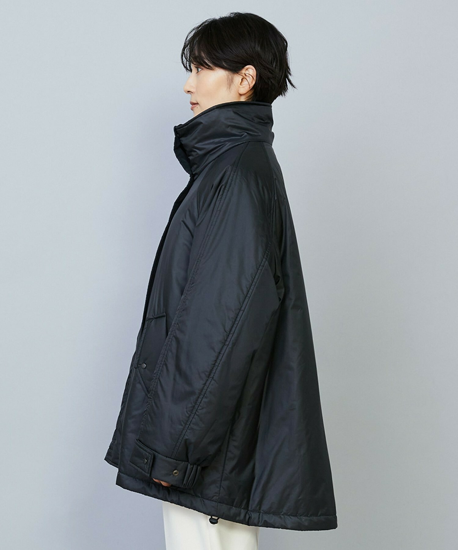 【MOGA】feerique シルキータフタパディングコクーンコート 詳細画像 ネイビー 17