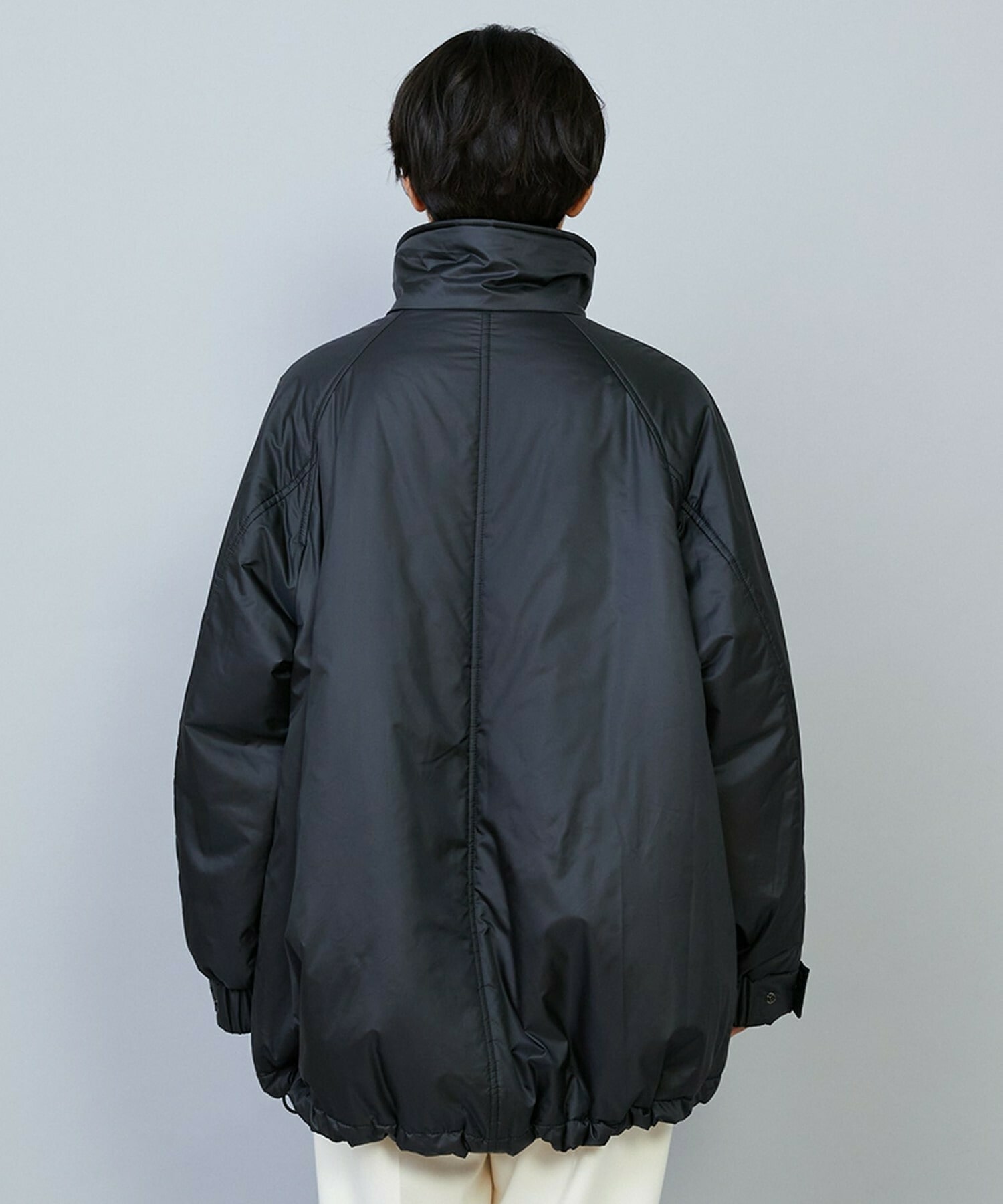 【MOGA】feerique シルキータフタパディングコクーンコート 詳細画像 ネイビー 22