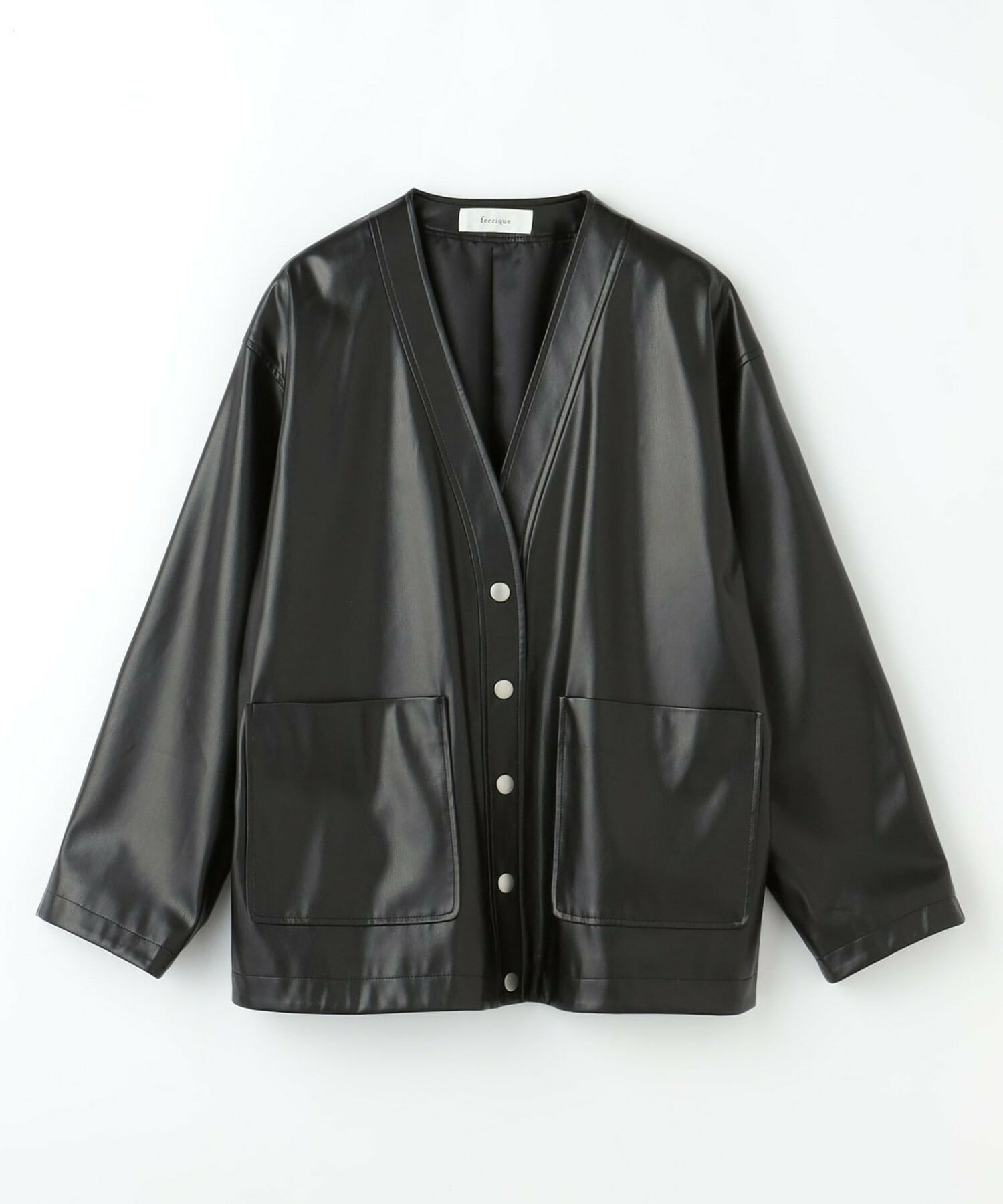 【feerique】feerique フェイクレザージャケット 詳細画像 モカ 24