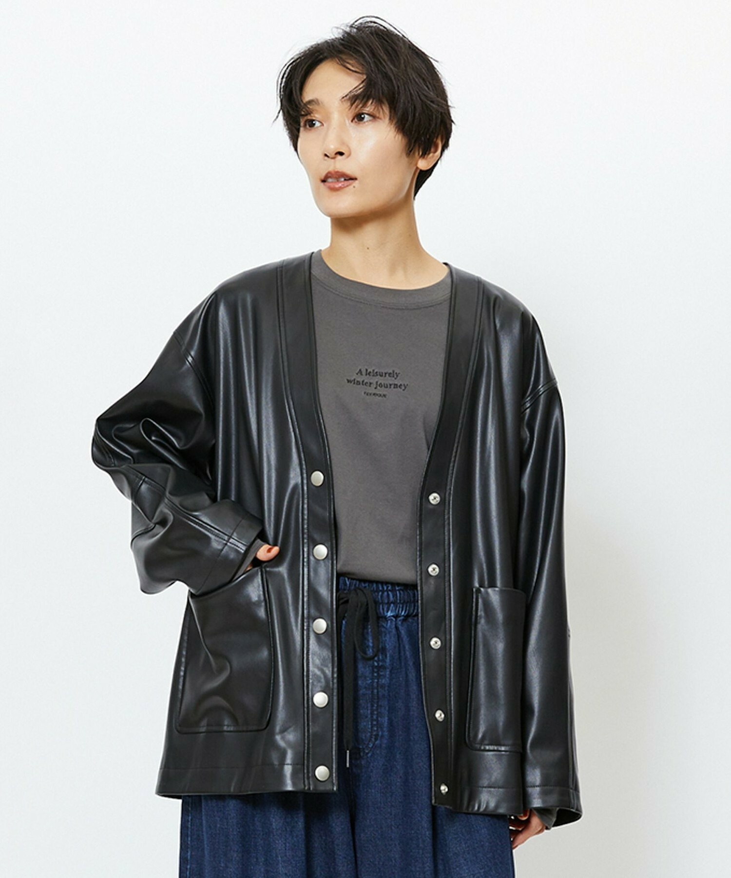 feerique フェイクレザージャケット｜BIGI online store - ビギ