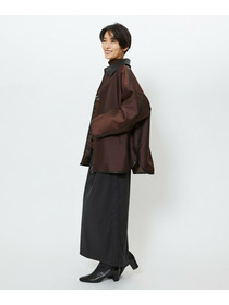 【feerique】feerique ブライトツイル中綿ダブルジップコート 詳細画像 ブラック 13