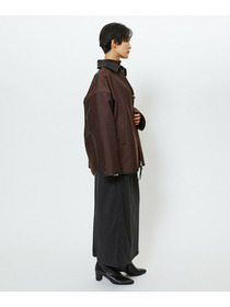 【feerique】feerique ブライトツイル中綿ダブルジップコート 詳細画像 ブラック 17