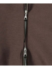 【feerique】feerique ブライトツイル中綿ダブルジップコート 詳細画像 ブラック 28