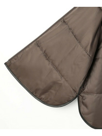 【feerique】feerique ブライトツイル中綿ダブルジップコート 詳細画像 ブラック 29