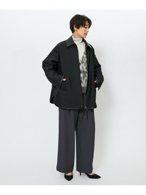 【feerique】feerique ブライトツイル中綿ダブルジップコート 詳細画像 ブラック 4