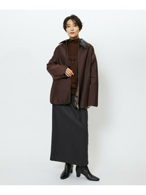 【feerique】feerique ブライトツイル中綿ダブルジップコート 詳細画像 ブラック 8