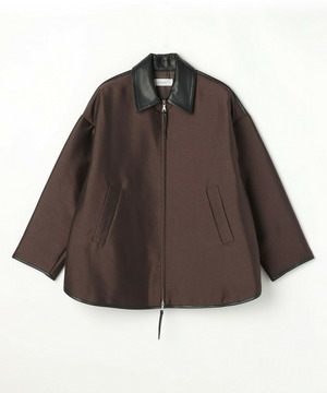 【feerique】feerique ブライトツイル中綿ダブルジップコート 詳細画像 ブラウン 2