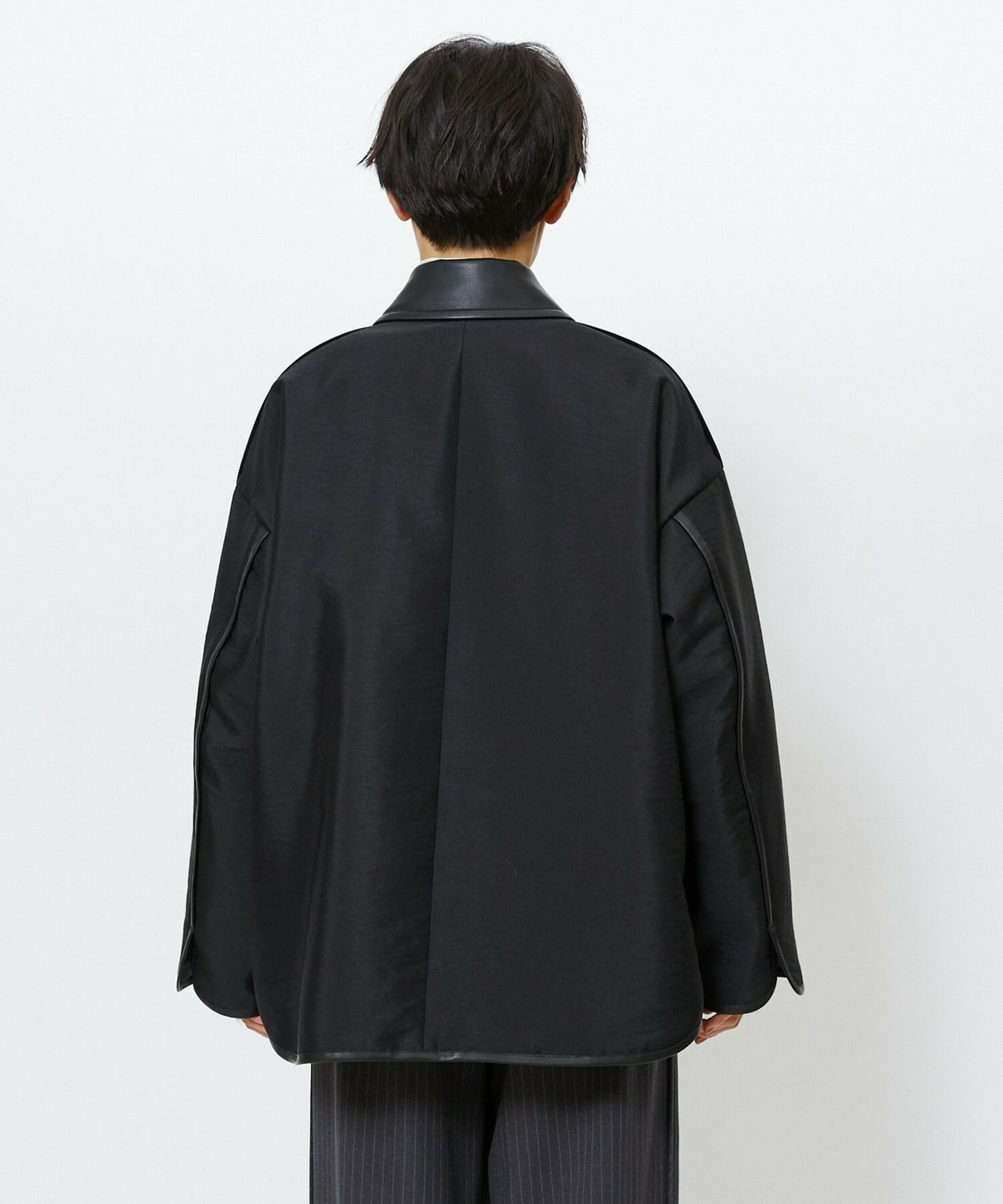 【feerique】feerique ブライトツイル中綿ダブルジップコート 詳細画像 ブラック 22