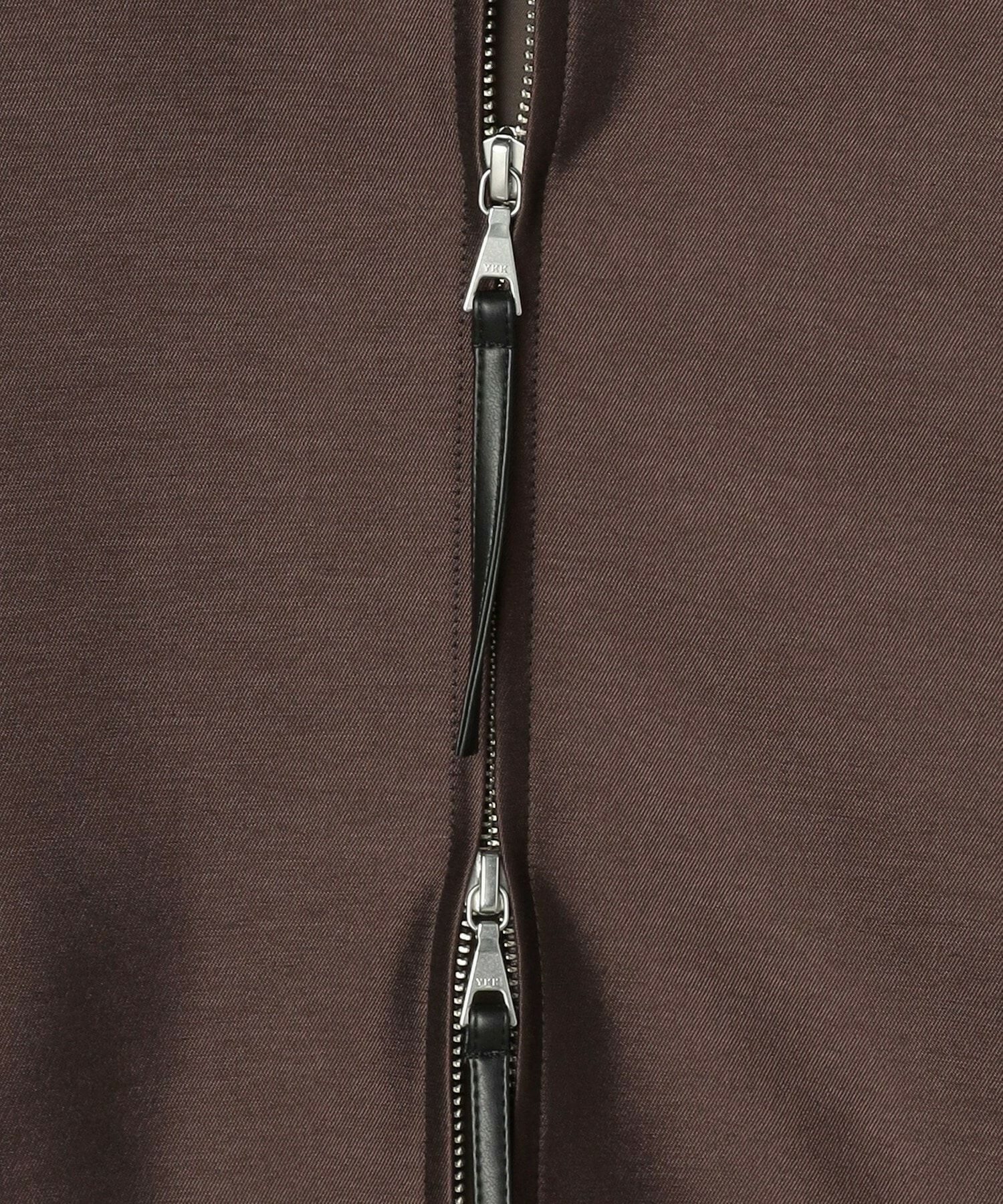 【feerique】feerique ブライトツイル中綿ダブルジップコート 詳細画像 ブラック 28