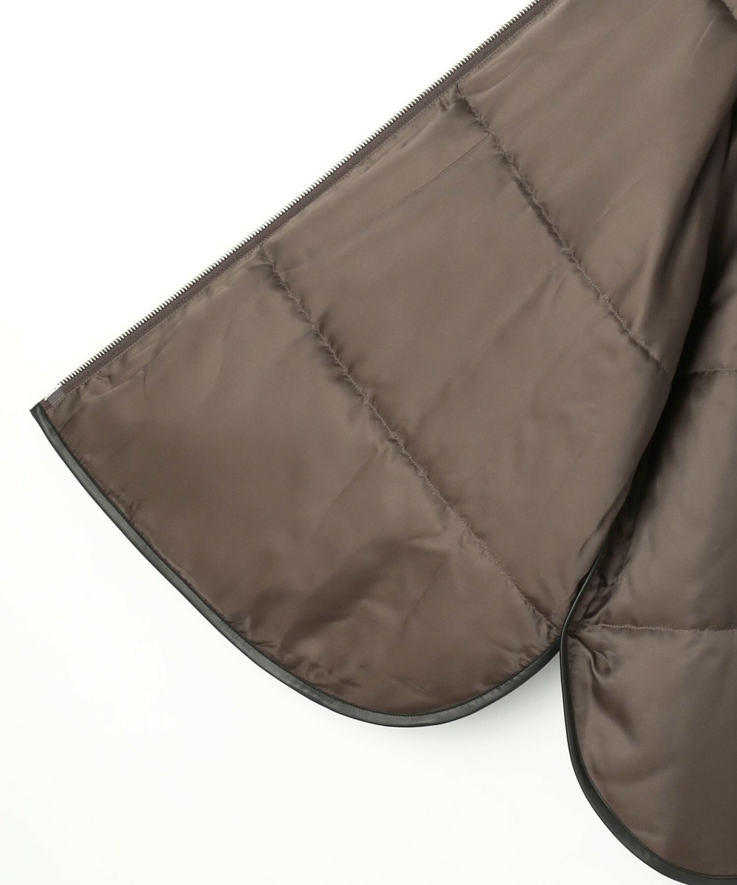 【feerique】feerique ブライトツイル中綿ダブルジップコート 詳細画像 ブラック 29