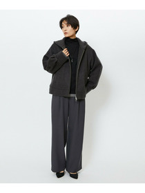 【feerique】feerique モヘアシャギーフードブルゾン 詳細画像 チャコールグレー 1