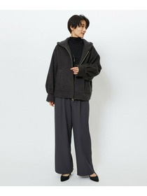 【feerique】feerique モヘアシャギーフードブルゾン 詳細画像 チャコールグレー 10