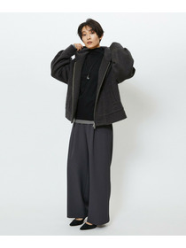 【feerique】feerique モヘアシャギーフードブルゾン 詳細画像 チャコールグレー 4