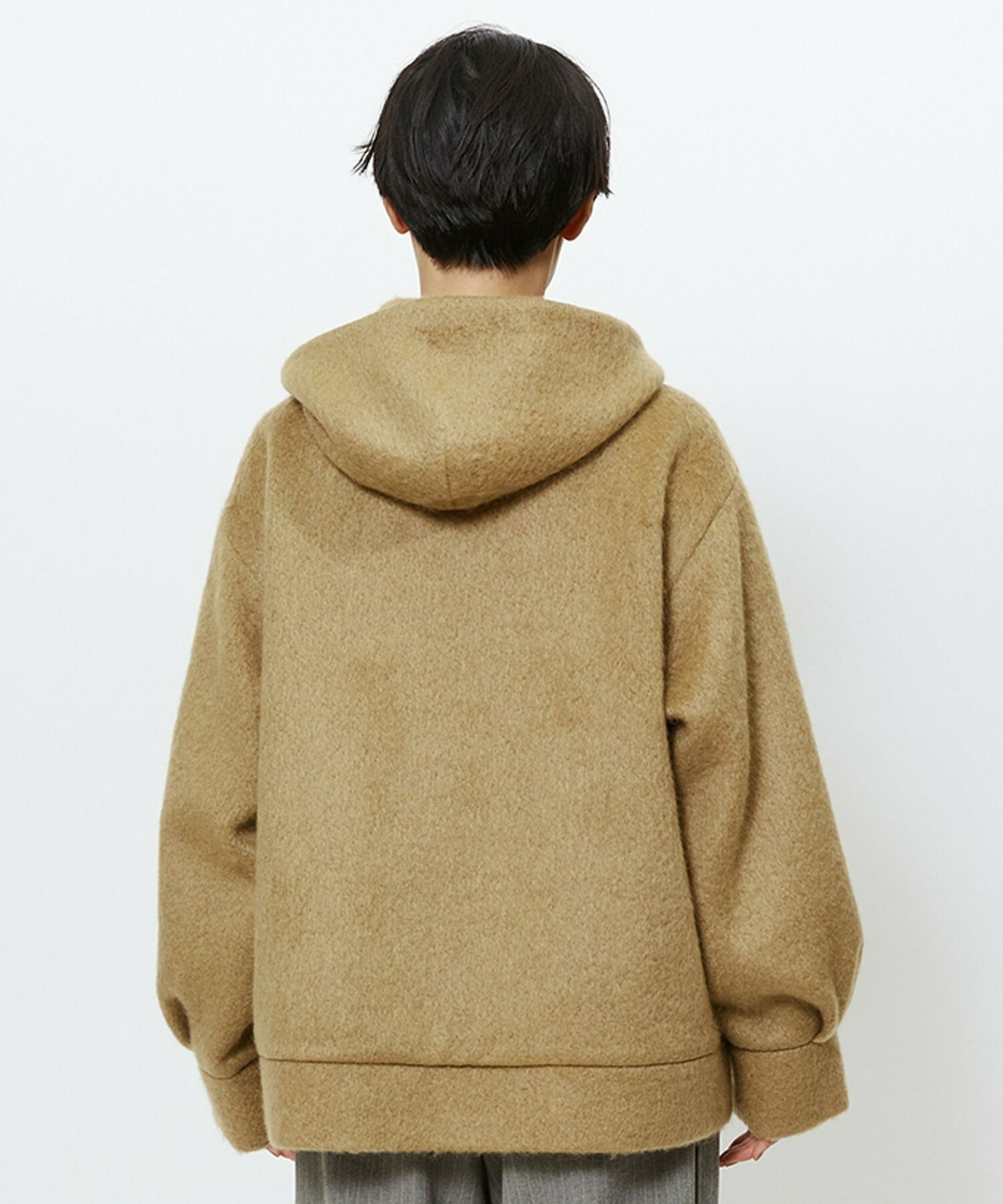 【feerique】feerique モヘアシャギーフードブルゾン 詳細画像 チャコールグレー 22