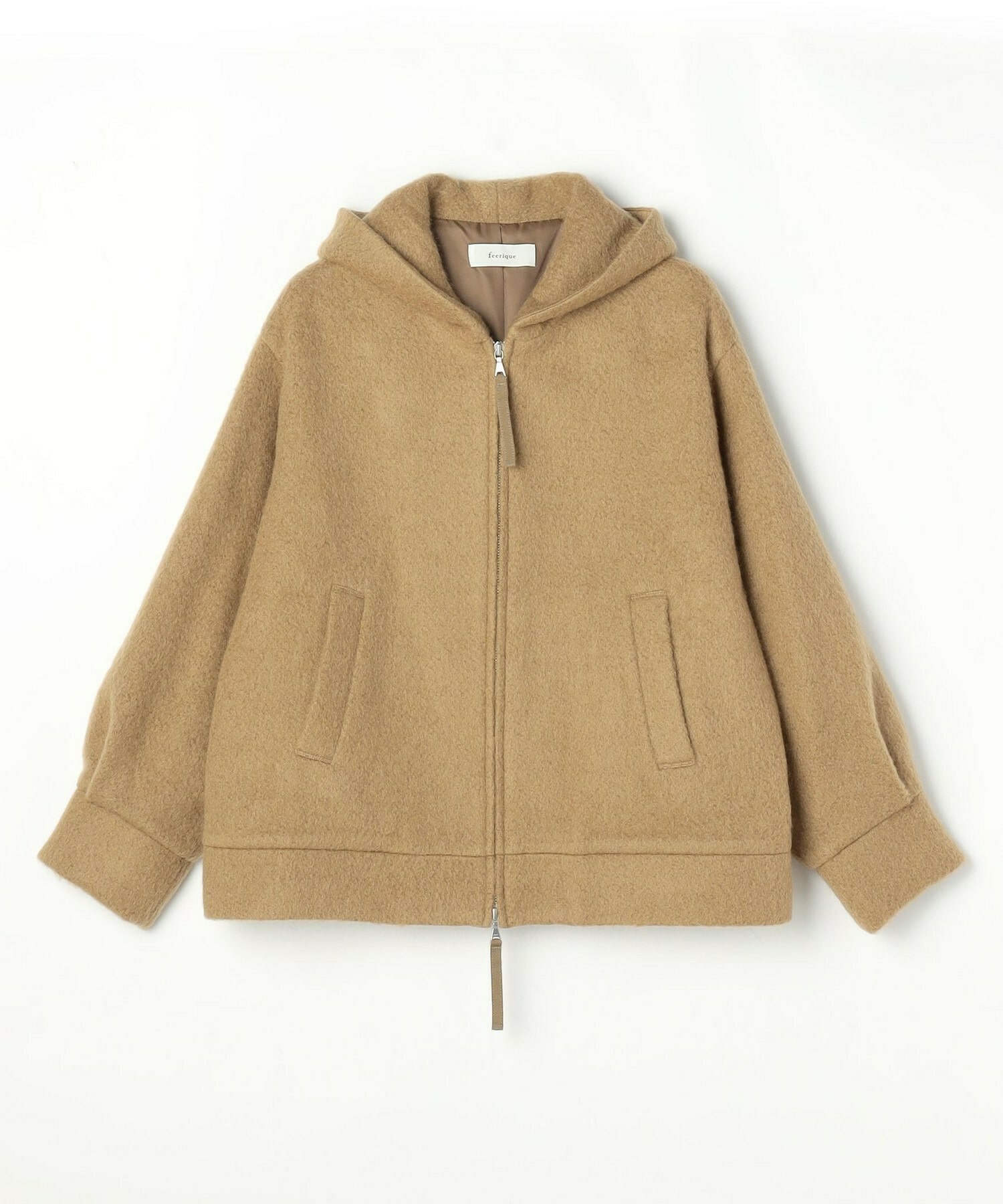 【feerique】feerique モヘアシャギーフードブルゾン 詳細画像 チャコールグレー 23