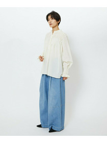 【feerique】feerique　デニムコクーンシルエットワイドパンツ 詳細画像 ネイビー 12