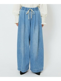 【feerique】feerique　デニムコクーンシルエットワイドパンツ 詳細画像 ネイビー 18