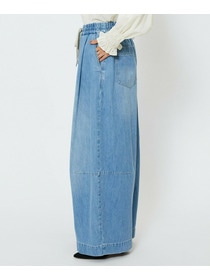 【feerique】feerique　デニムコクーンシルエットワイドパンツ 詳細画像 ネイビー 20