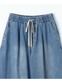 【feerique】feerique　デニムコクーンシルエットワイドパンツ 詳細画像 ネイビー 24