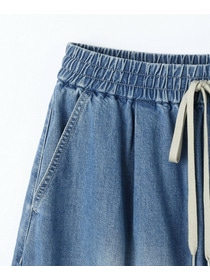 【feerique】feerique　デニムコクーンシルエットワイドパンツ 詳細画像 ネイビー 25