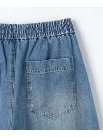 【feerique】feerique　デニムコクーンシルエットワイドパンツ 詳細画像 ネイビー 26