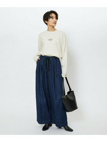 【feerique】feerique　デニムコクーンシルエットワイドパンツ 詳細画像 ネイビー 6