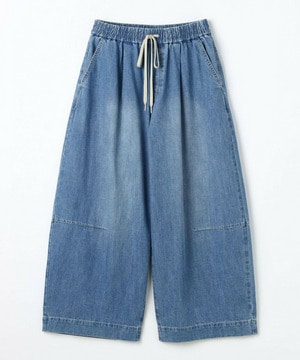 【feerique】feerique　デニムコクーンシルエットワイドパンツ 詳細画像 ブルー 2