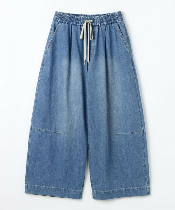 feerique　デニムコクーンシルエットワイドパンツ 詳細画像 ブルー 2